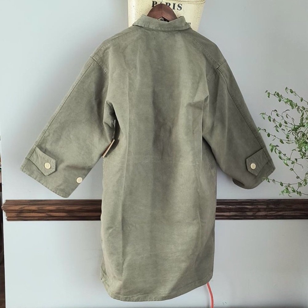 ISO Rudy Jude Sage Grosgrain Trench - Picture 2 of 3